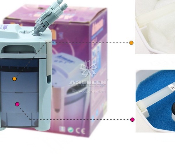 Máy lọc bể cá Atman EF-2